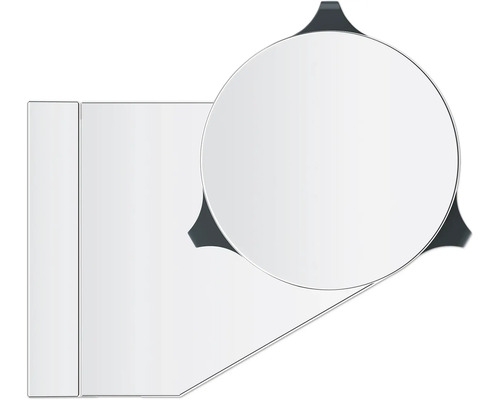 Ilustrace bílého koupelnového zrcadla