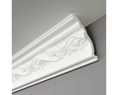 Stropní lišta EPS Greta 75 x 120 mm, 2 m Stropní ozdobná lišta s květinovým vzorem