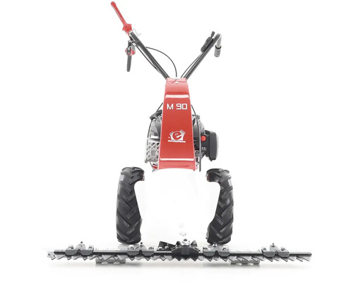 Jednoosý traktor s nůžkami na živý plot