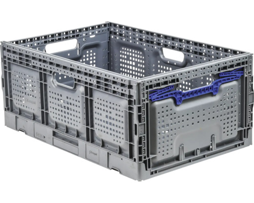 Výklopný box Industrial 600x260x400 mm šedý, modrý