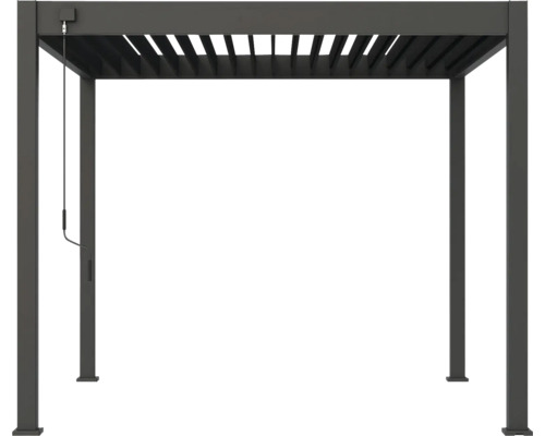 Volně stojící zahradní pergola s lamelovou střechou