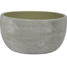 Šedý květináč s hrubou texturou