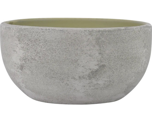 Obal na květináč BRAGA Ø 23 x 11 cm zelený Keramický květináč