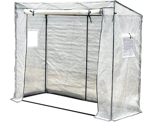 Skleník s ocelovým rámem a fóliovým krytem