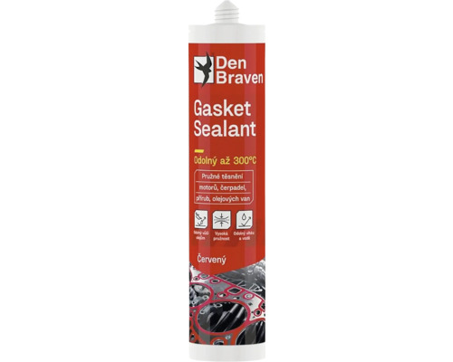 Silikonový tmel DEN BRAVEN Gasket Sealant vysokoteplotní 280 ml Den Braven Gasket Sealant kartuše