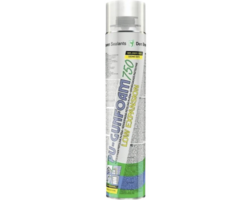 Montážní pěna PUR DEN BRAVEN nízkoexpanzní pistolová 750 ml PU pěna 750 s nízkou expanzí v dóze