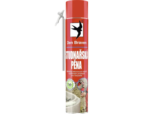 Montážní pěna PUR DEN BRAVEN studnařská trubičková 750 ml Den Braven studnařská pěna