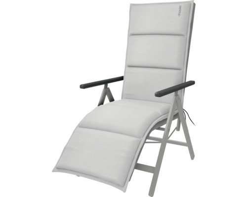 Zahradní lehátko s polstrováním a područkami