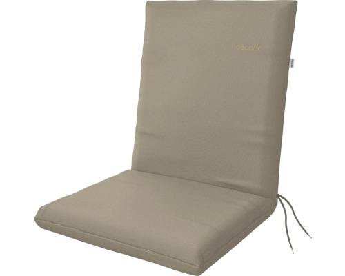 Polstr na židli a křeslo s nízkou opěrkou 100 x 48 x 6 cm Doppler NATURE 3193 Podsedák na zahradní židli s vysokým opěradlem a vázacími pásky