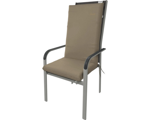 Zahradní židle s područkami a vysokým opěradlem a sedákem