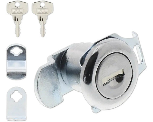 Nábytkový bezpečnostní zámek se dvěma klíči a příslušenstvím