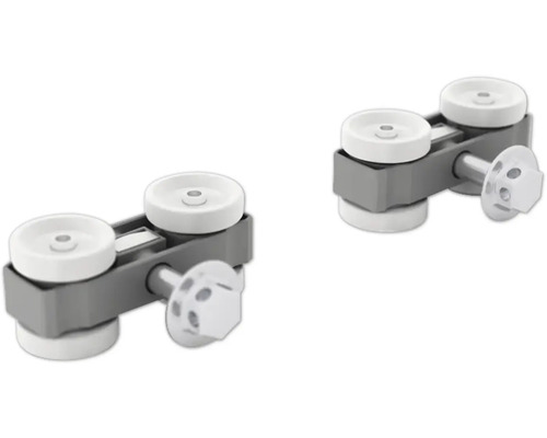Dvě posuvné dveřní kolečka pro montáž posuvných dveří