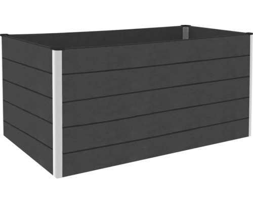 Vyvýšený záhon z plastu s hliníkovými sloupky