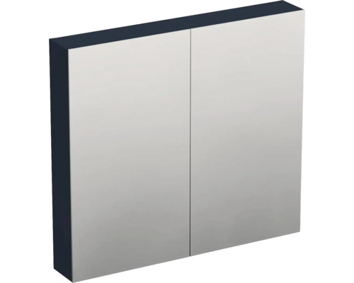 Zrcadlová skříňka bez osvětlení Jungborn TRENTA 80 x 14,4 x 72 cm holubí modř Zrcadlová skříňka se dvěma dvířky do koupelny