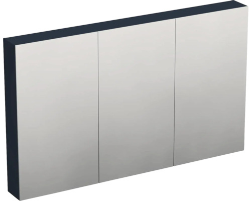 Zrcadlová skříňka bez osvětlení Jungborn TRENTA 120 x 14,4 x 72 cm holubí modř Zrcadlová skříňka se třemi dvířky do koupelny