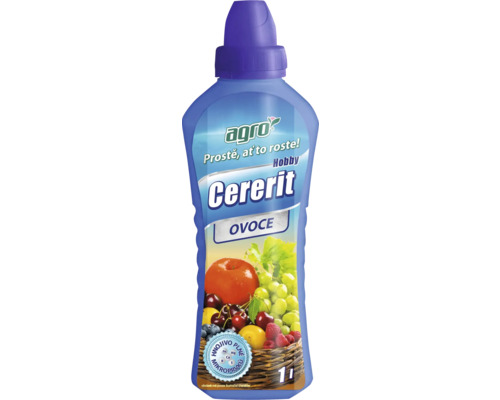 Hnojivo pro ovoce kapalné Agro Cererit Hobby Ovoce 1 l Cererit tekuté hnojivo na ovoce v jednolitrové lahvi