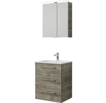 Koupelnová sestava Pelipal Sunline 121 Block dub 61 cm SET-121-158