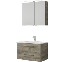 Koupelnová sestava Pelipal Sunline 121 Block dub 81 cm SET-121-163