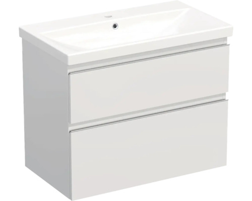 Koupelnová skříňka s umyvadlem Jungborn TRENTA 80 cm bílá lesklá