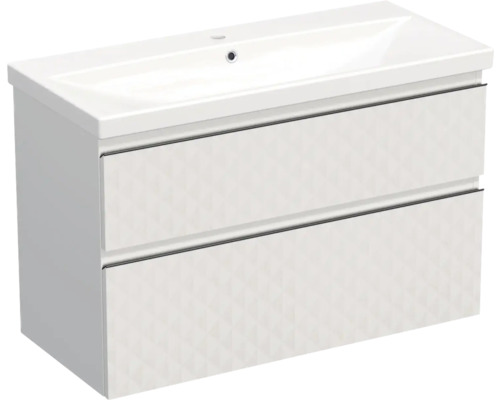 Koupelnová skříňka s umyvadlem Jungborn TRENTA 100 cm bílá