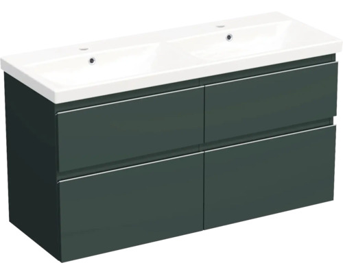 Koupelnová skříňka s umyvadlem Jungborn TRENTA 120 cm šalvějově zelená matná