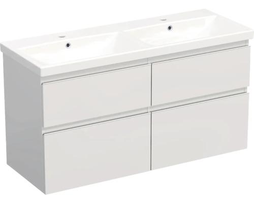Koupelnová skříňka s umyvadlem Jungborn TRENTA 120 cm bílá lesklá