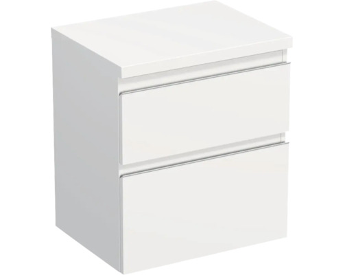 Koupelnová skříňka pod umyvadlo Jungborn TRENTA bílá matná 56,7 x 64,6 x 44,5 cm