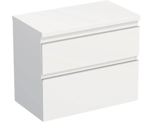 Koupelnová skříňka pod umyvadlo Jungborn TRENTA bílá matná 76,7 x 64,6 x 44,5 cm