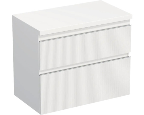 Koupelnová skříňka pod umyvadlo Jungborn TRENTA bílá matná 76,7 x 64,6 x 44,5 cm