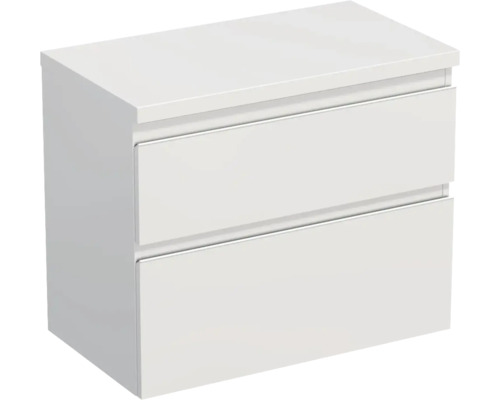 Koupelnová skříňka pod umyvadlo Jungborn TRENTA bílá lesklá 76,7 x 64,6 x 44,5 cm