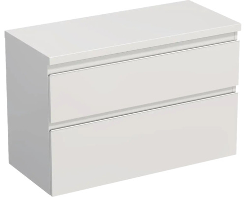 Koupelnová skříňka pod umyvadlo Jungborn TRENTA bílá lesklá 96,7 x 64,6 x 44,5 cm