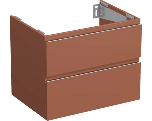 Koupelnová skříňka pod umyvadlo Jungborn TRENTA cotto matná 70 x 56 x 49,8 cm Skříňka pod umyvadlo se dvěma zásuvkami