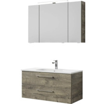 Koupelnová sestava Pelipal Sunline 121 Block dub 110 cm SET-121-173