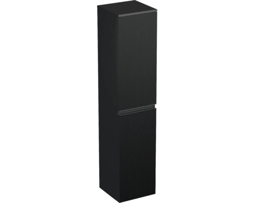 Koupelnová skříňka vysoká Jungborn TRENTA černá matná 35 x 161,8 x 35 cm
