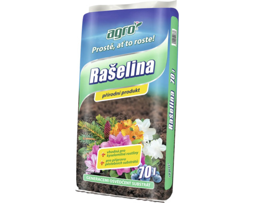 Rašelina Agro 70 l Balení rašeliny o objemu 70 litrů