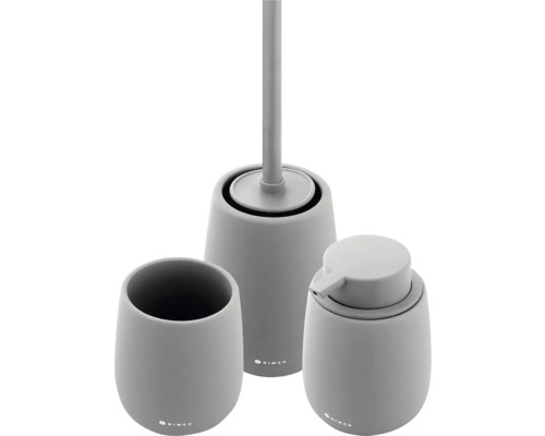 Sada do koupelny s dávkovačem mýdla, kelímkem a WC štětkou