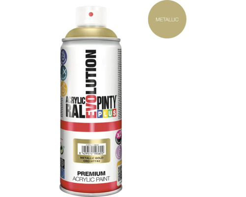 Barva Ve Spreji Pintyplus Evo 400ml Mt192 Metalický Zlatý Hornbach 7532