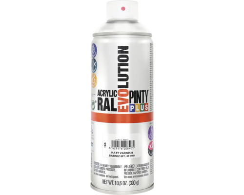 Barva ve spreji PINTYPLUS EVO 400ml M199 lak bezbavý matný Sprej s akrylovým lakem Pinty Plus Evolution