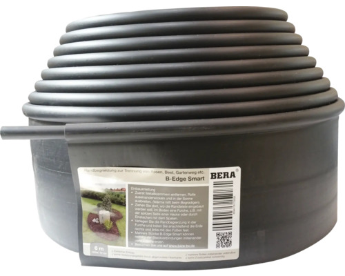 Obrubník Bera B-Edge Smart, role 6 metrů pro oddělení trávníku, záhonu a zahradních cest