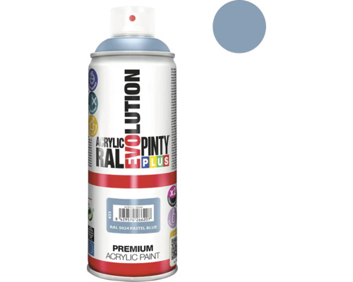 Barva ve spreji PINTYPLUS EVO 400ml RAL5024 pastelová modrá Evolution Premium akrylová barva ve spreji