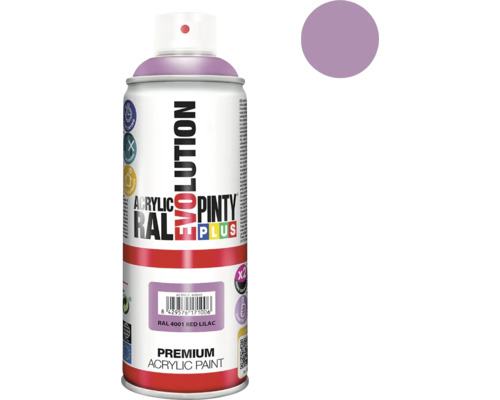 Barva ve spreji PINTYPLUS EVO 400ml RAL4001 červená lila Evolution sprej RAL 4001 červený šeřík