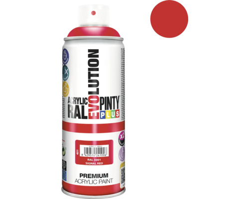 Barva ve spreji PINTYPLUS EVO 400ml RAL3001 signální červená Akrylová barva ve spreji Pinty Plus Evolution