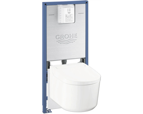 Bidetové WC set GROHE Sensia bez splachovacího kruhu vč. WC prkénka 36509SH0 Instalační prvek Grohe se závěsným WC do koupelny