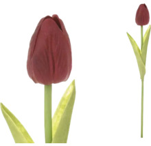 Umělá tulipán s stonkem a listy