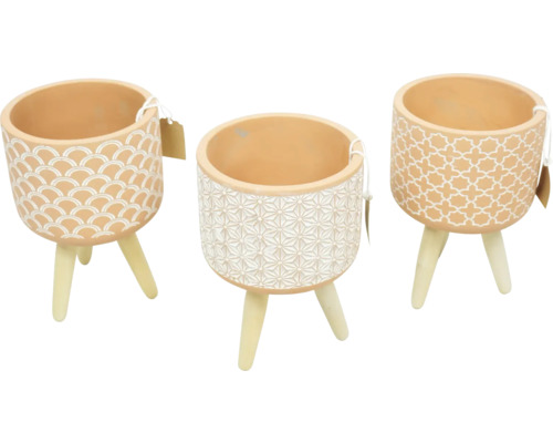 Obal na květináč keramický Lexie Ø 10,5 x 17 cm oranžový 1 ks, různé druhy
