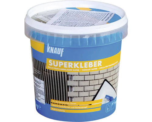 Disperzní lepidlo na obklady KNAUF Superkleber D1TE 1 kg Lepidlo na obklady Knauf Superkleber v kbelíku