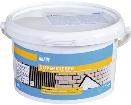 Disperzní lepidlo na obklady KNAUF Superkleber D1TE 3 kg Knauf Superlepidlo v kbelíku