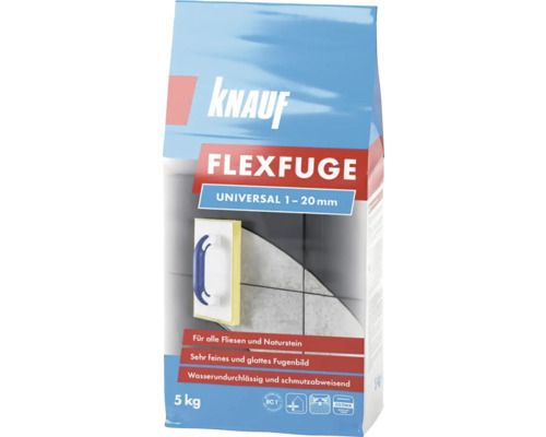 Spárovací hmota KNAUF Flexfuge Zementgrau, 5 kg, cementově šedá
