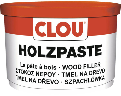 Tmel na dřevo CLOU Holzpaste dub 250 g vodou ředitelný Tmel na dřevo Clou v nádobě