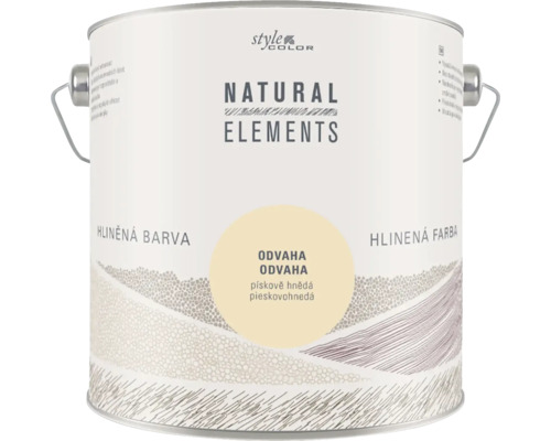 StyleColor NATURAL ELEMENTS jílové barvy bez konzervantů 2,5 l Odvaha